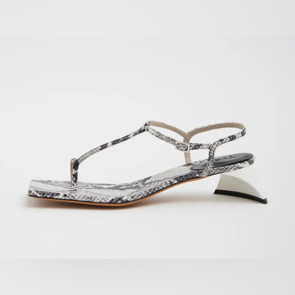 Tibi Georgia snakeskin sandals